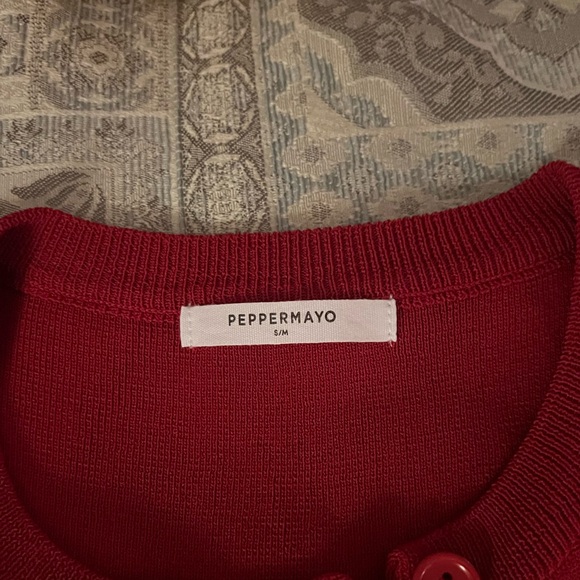 Peppermayo Exclusive - Not One Time Knit Mini Dress - Red - Picture 5 of 5